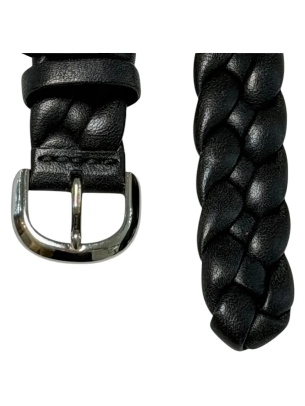 Kate Spade ♠️ NY Black Braided Leather Apple Watch Band in Box- 18mm SE